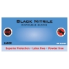 Hi Lift Black Nitrile  Disposable Black Gloves (100 pieces)  Large - Click for more info